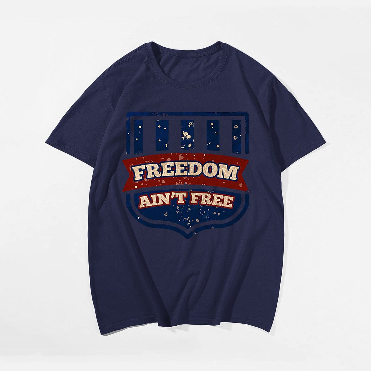 FREEDOM AIN'T FREE Men T-shirt, Oversize Plus Size Man Clothing for Big & Tall