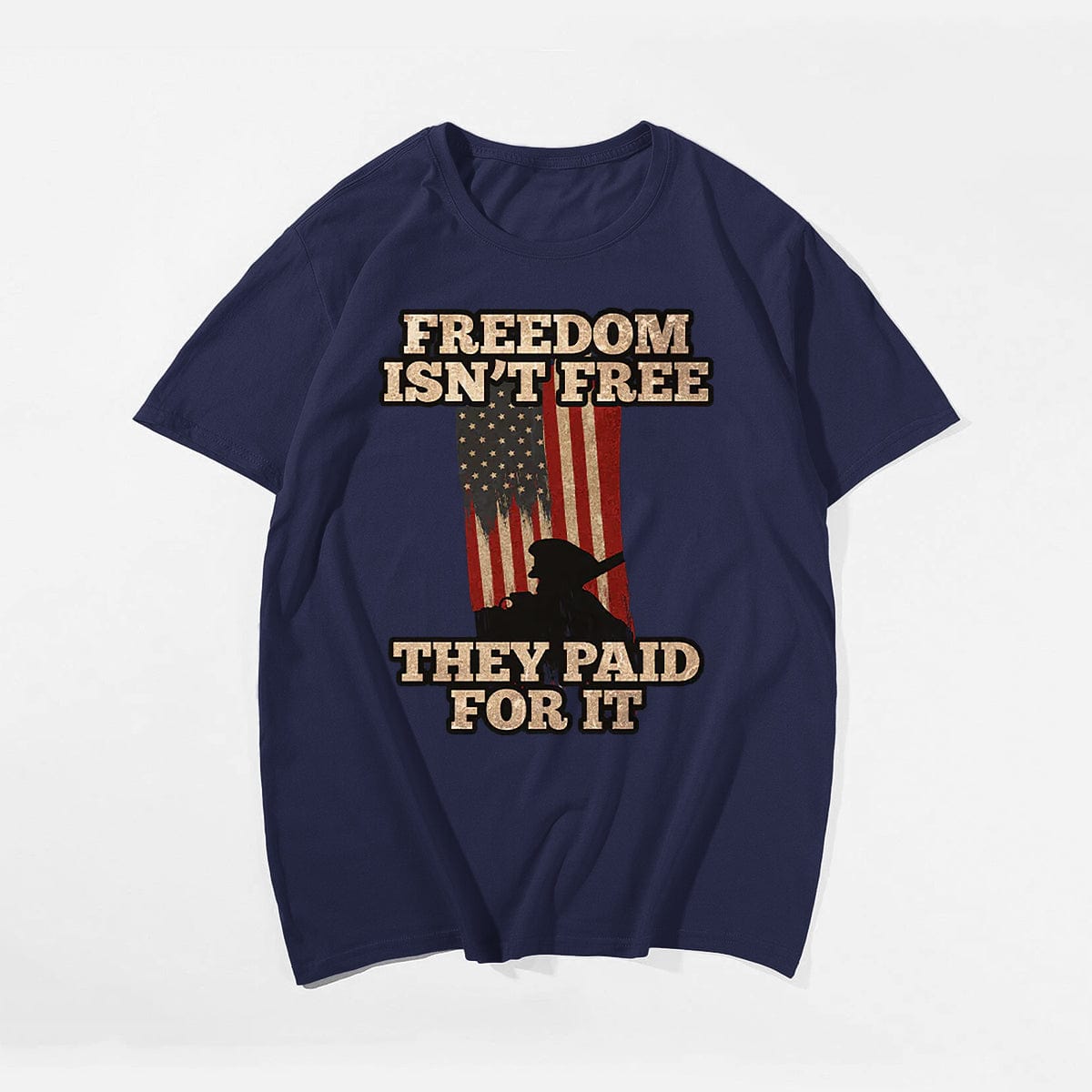 FREEDOM ISN'T FREE #2 Men T-shirt, Oversize Plus Size Man Clothing for Big & Tall