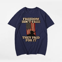 FREEDOM ISN'T FREE #2 Men T-shirt, Oversize Plus Size Man Clothing for Big & Tall