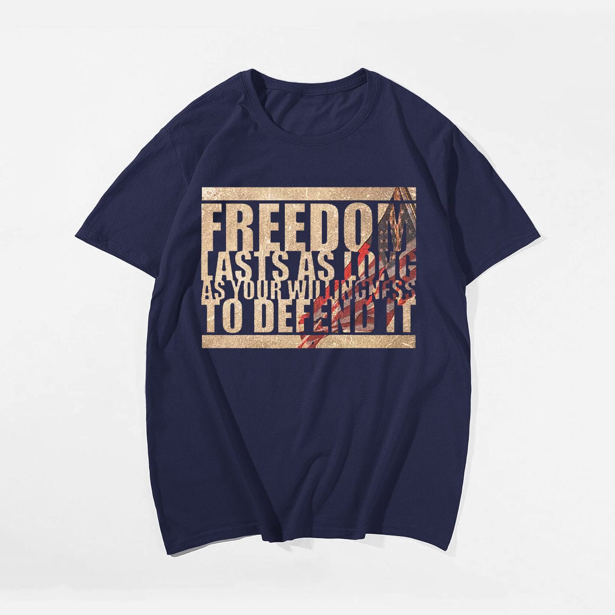 FREEDOM LAST AS LONG AS YOUR WILLING Men T-shirt, Oversize Plus Size Man Clothing for Big & Tall