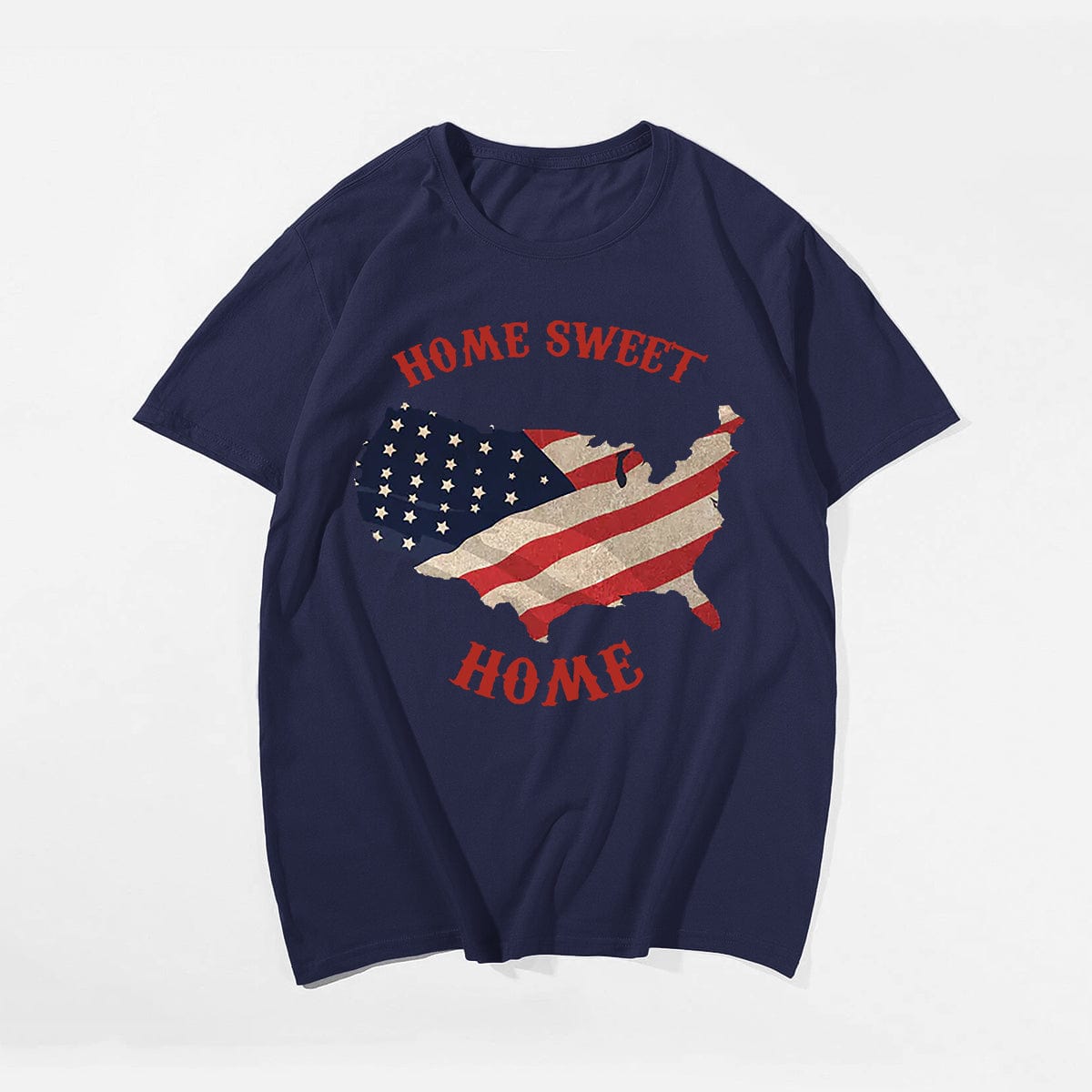 HOME SWEET HOME Men T-shirt, Oversize Plus Size Man Clothing for Big & Tall