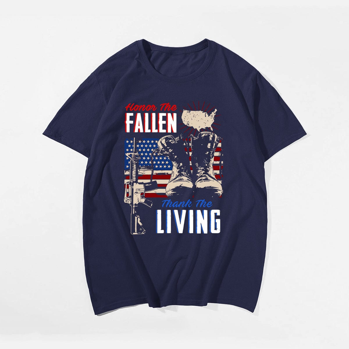 HONOR THE FALLEN Men T-shirt, Oversize Plus Size Man Clothing for Big & Tall