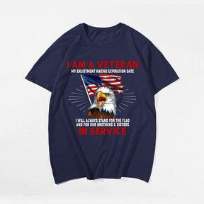 I AM A VETERAN #2 Men T-shirt, Oversize Plus Size Man Clothing for Big & Tall