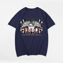 I AM AN AMERICAN #2 Men T-shirt, Oversize Plus Size Man Clothing for Big & Tall