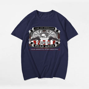 I AM AN AMERICAN #2 Men T-shirt, Oversize Plus Size Man Clothing for Big & Tall