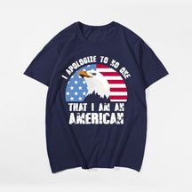 I AM AN AMERICAN #3 Men T-shirt, Oversize Plus Size Man Clothing for Big & Tall