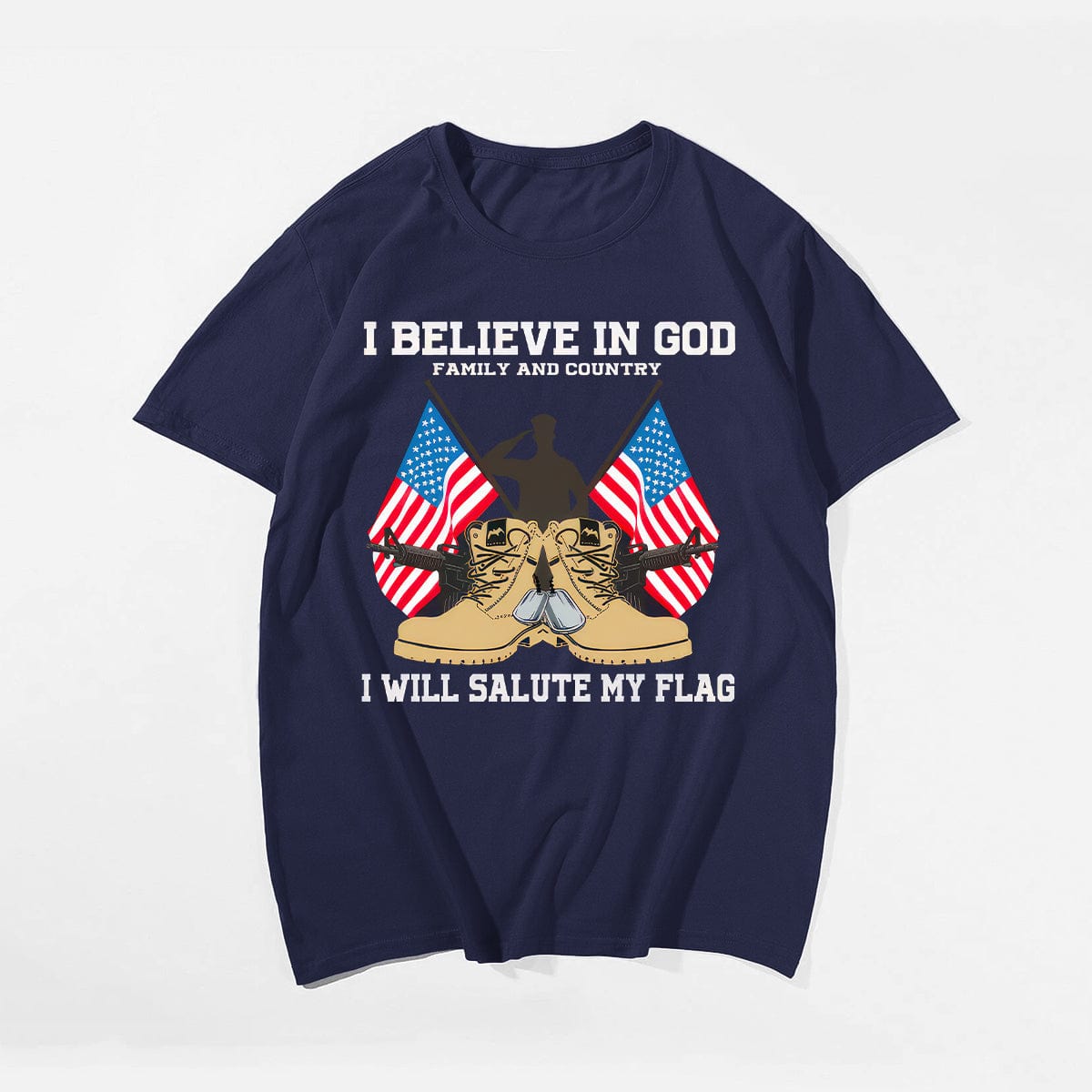 I BELIEVE IN GOD FAMILY AND COUNTRY Men T-shirt, Oversize Plus Size Man Clothing for Big & Tall