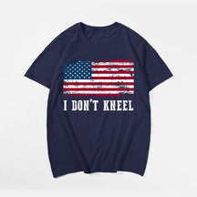 I DON'T KNEEL #3 Men T-shirt, Oversize Plus Size Man Clothing for Big & Tall