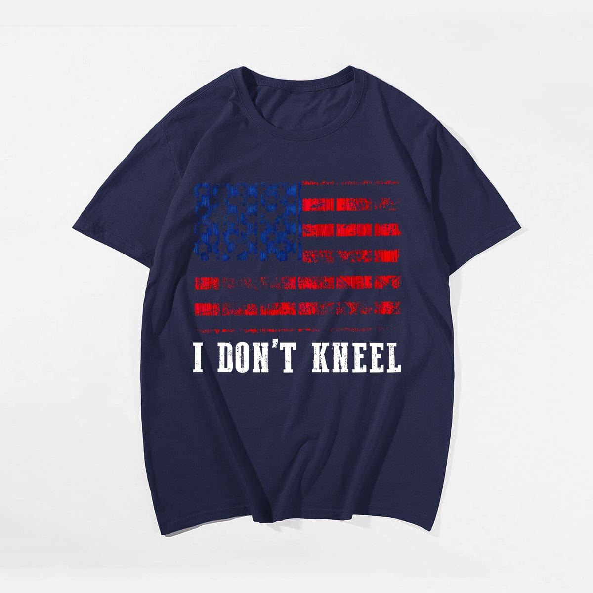 I DON'T KNEEL Men T-shirt, Oversize Plus Size Man Clothing for Big & Tall