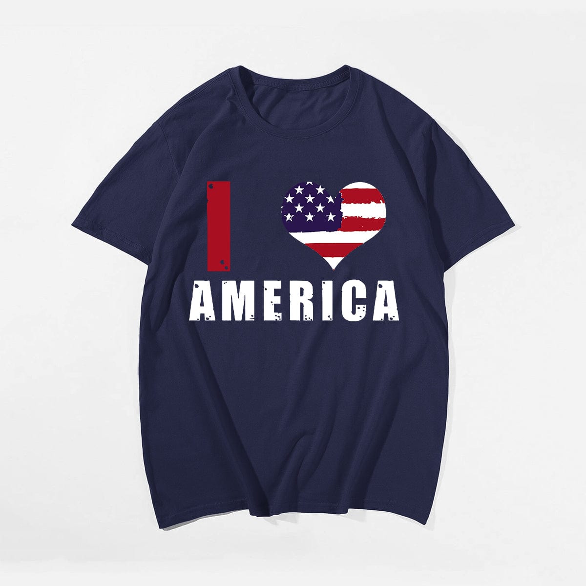 I LOVE AMERICA Men T-shirt, Oversize Plus Size Man Clothing for Big & Tall