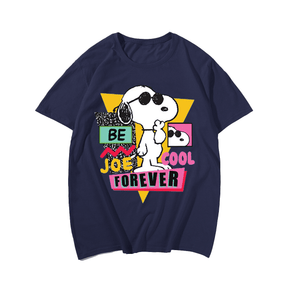 Snoopy, Creative Men Plus Size Oversize T-shirt for Big & Tall Man