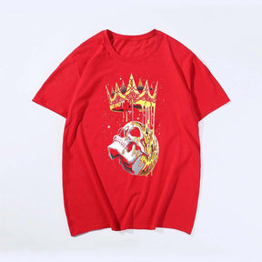 Fallen King, Men Plus Size Oversize T-shirt for Big & Tall Man