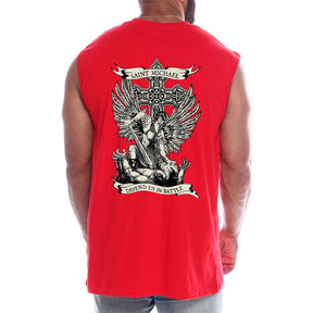 Saint Michael Defend Us Back fashion Sleeveless