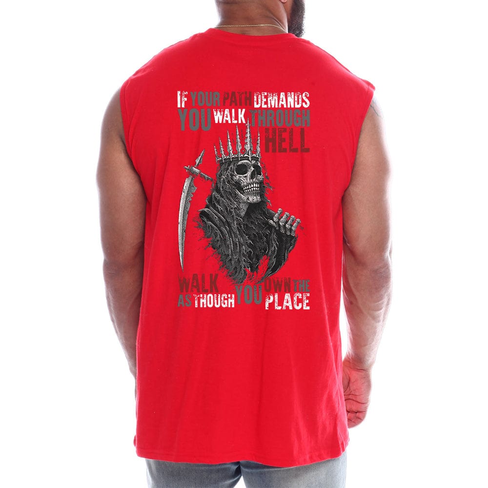 Walk Through Hell Back fashion Sleeveless