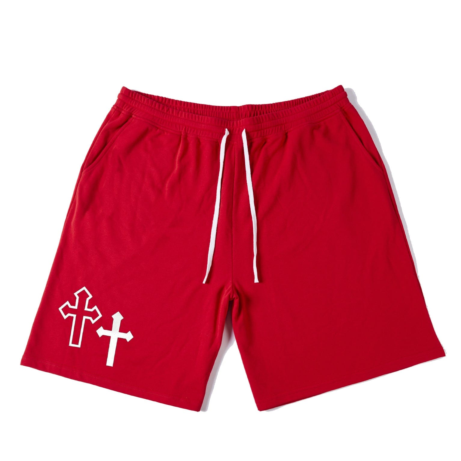 Double Cross Cotton Men's Plus Size Shorts