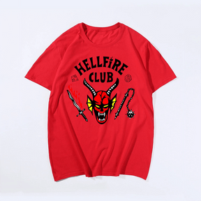 Hellfire club Print Plus Size T-Shirts