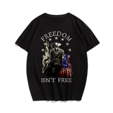 FREEDOM ISN'T FREE Black Plus Size Sets