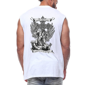 Saint Michael Defend Us Back fashion Sleeveless