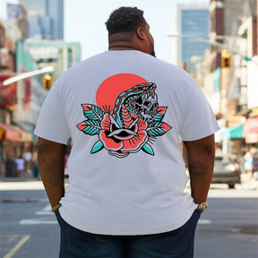 Snake and Flower Plus Size T-shirt