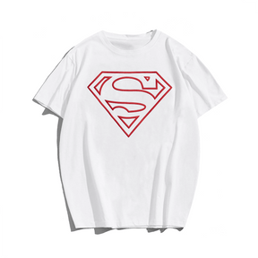 Superman T-shirt for Men, Oversize Plus Size Big & Tall Man Clothing