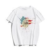 America Eagle Free Bird Men T-shirt, Oversize Plus Size Man Clothing for Big & Tall