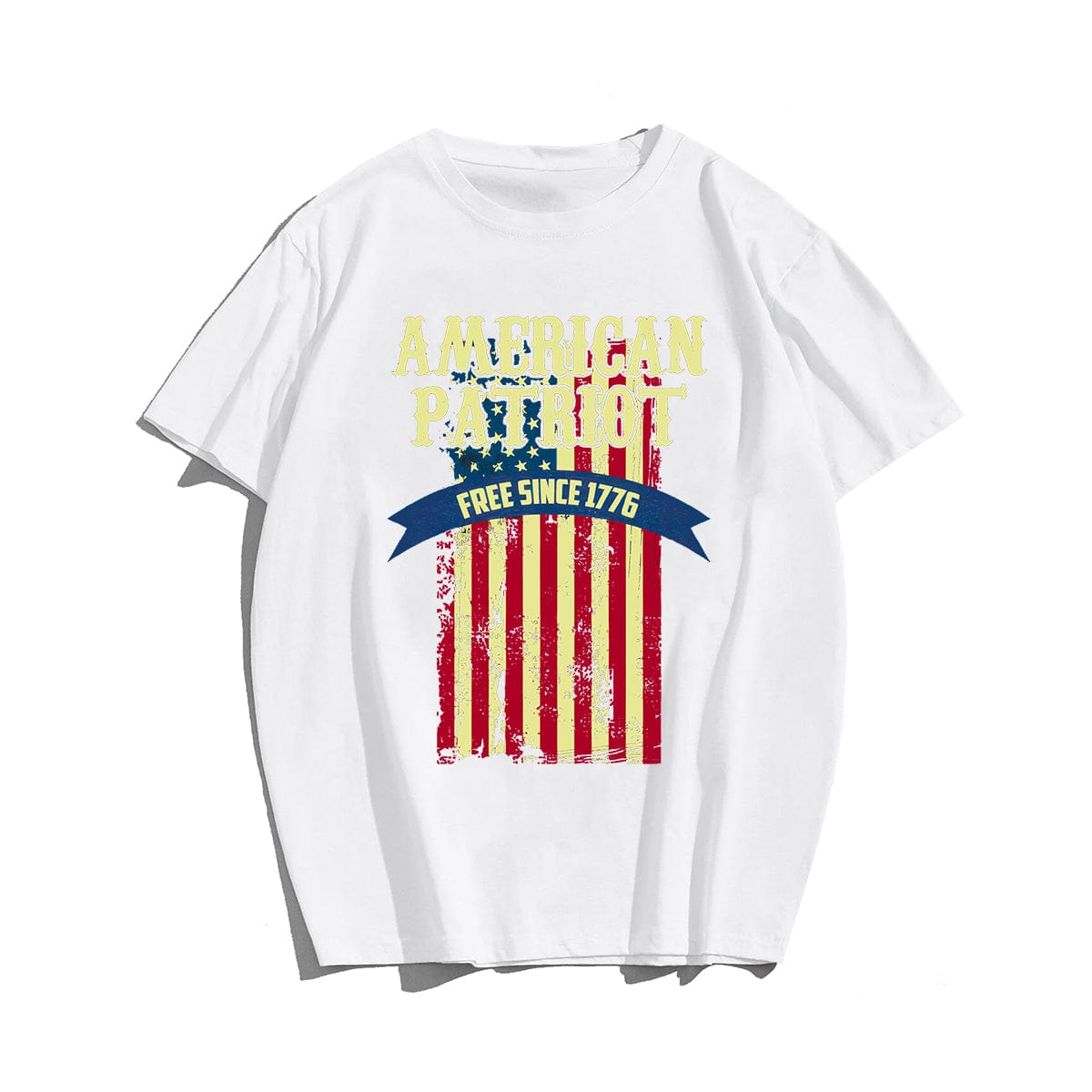 American Patriot Free Men T-shirt, Oversize Plus Size Man Clothing for Big & Tall