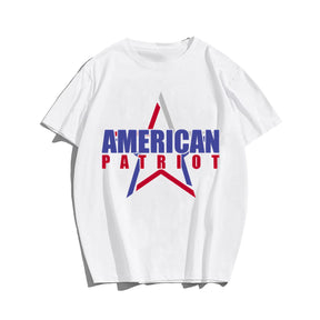 American Patriot Men T-shirt, Oversize Plus Size Man Clothing for Big & Tall