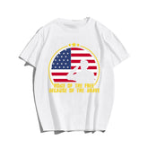 HOME OF THE FREE BECAUSE OF THE BRAVE #3 Men T-shirt, Oversize Plus Size Man Clothing for Big & Tall