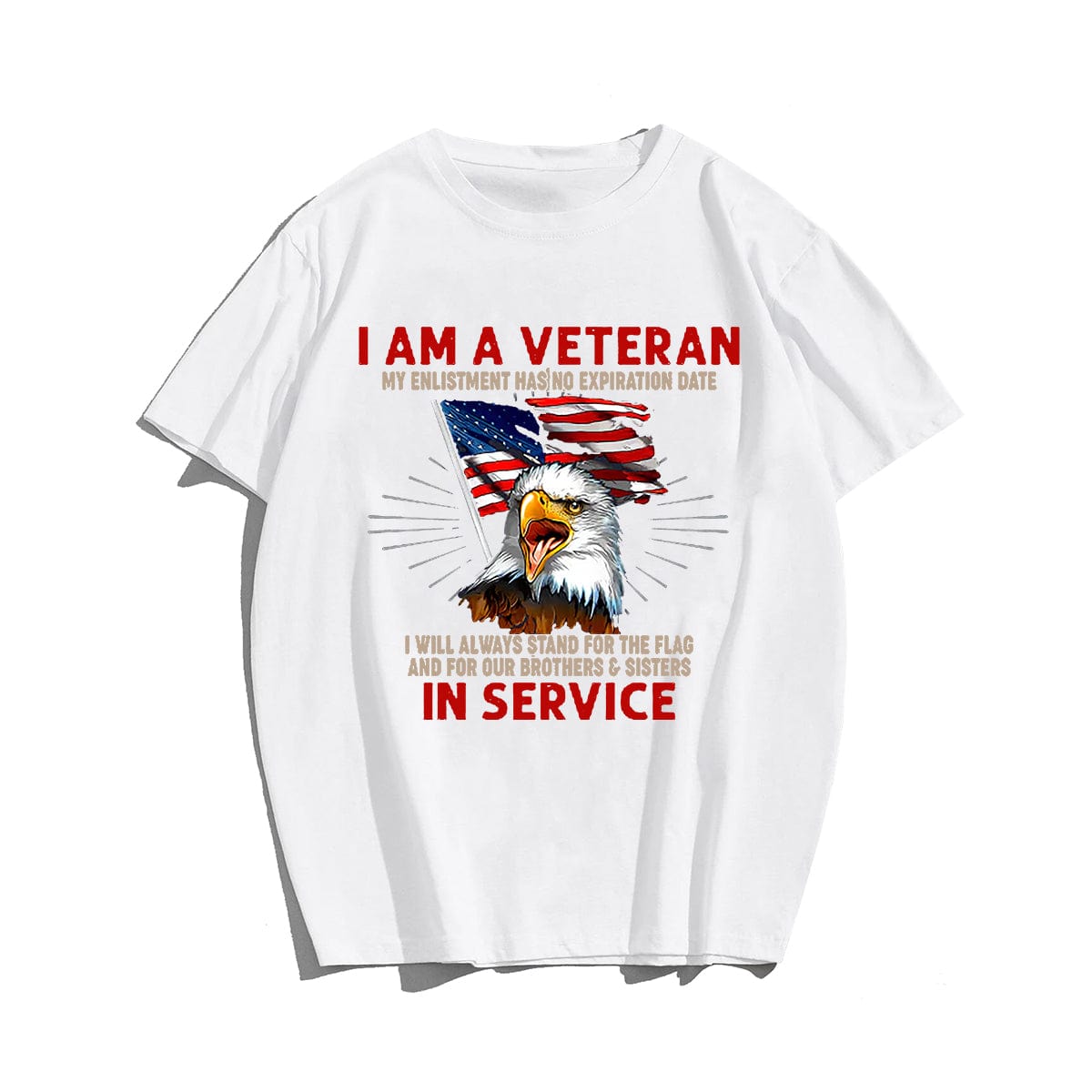 I AM A VETERAN #2 Men T-shirt, Oversize Plus Size Man Clothing for Big & Tall