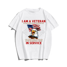 I AM A VETERAN #2 Men T-shirt, Oversize Plus Size Man Clothing for Big & Tall