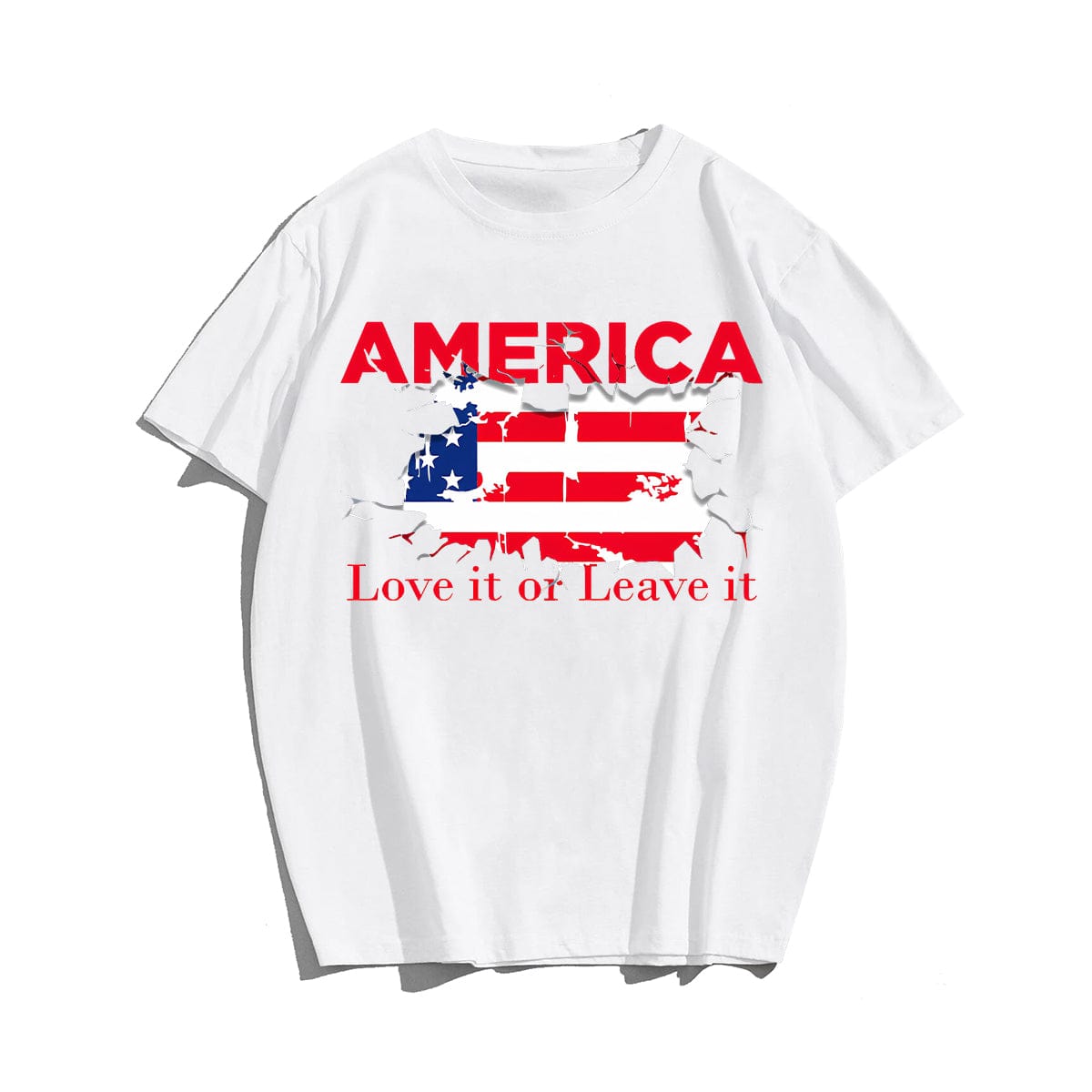 Love it or leave it Men T-shirt, Oversize Plus Size Man Clothing for Big & Tall