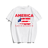 Love it or leave it Men T-shirt, Oversize Plus Size Man Clothing for Big & Tall