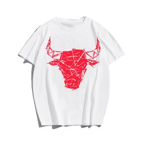 Men's Original Hand-Painted Bulls Cotton T-Shirt