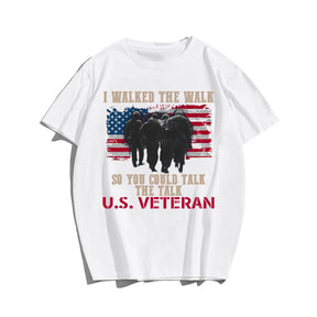 U.S.VETERAN Men T-shirt, Oversize Plus Size Man Clothing for Big & Tall