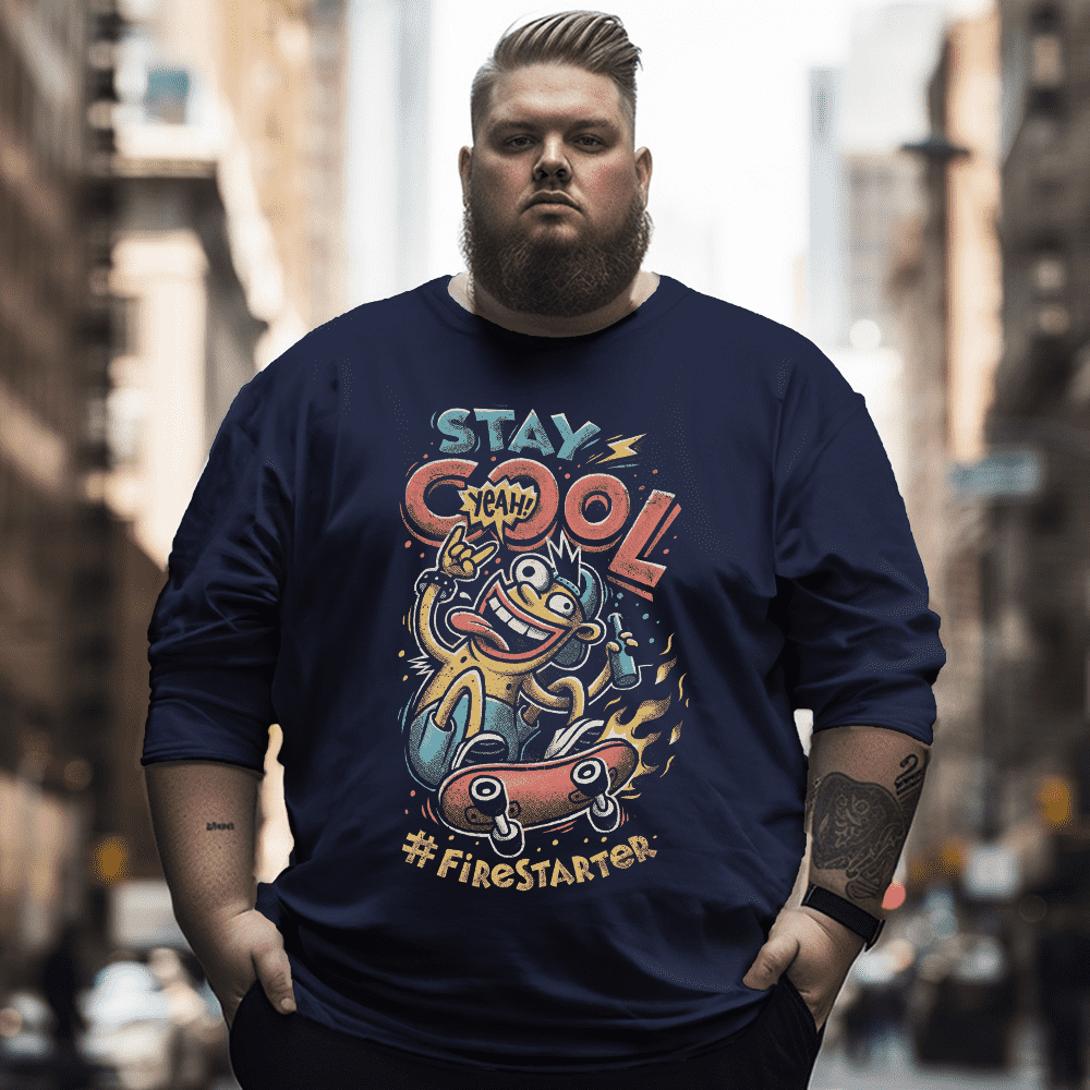 Stay Cool Plus Size Long Sleeve T-Shirt