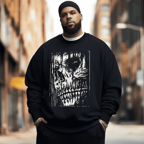 Funny Skeleton Men's Plus Size Sweatshirt