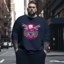 Glock & Roll Skull Art Plus Size Long Sleeve T-Shirt