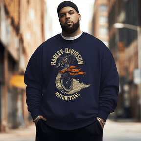 Funny Skeleton Men's Plus Size Sweatshirt