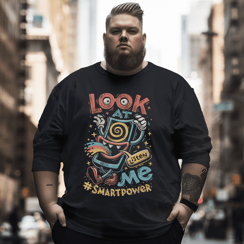 Look Me Plus Size Long Sleeve T-Shirt