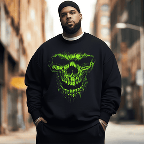 Skull Men's Plus Size Sweatshirt