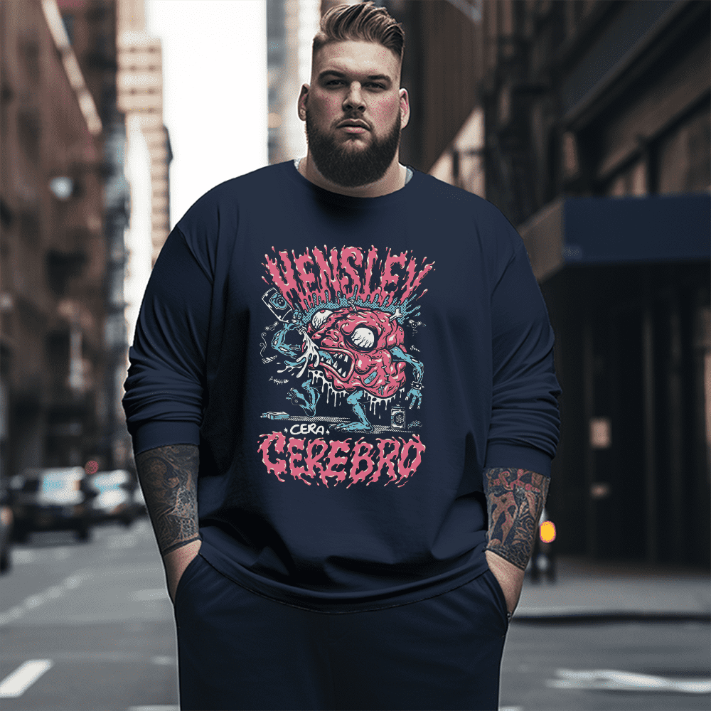 Cerebro Plus Size Long Sleeve T-Shirt