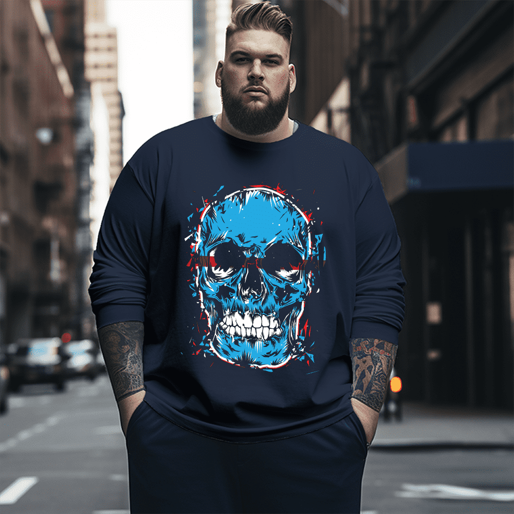 SKULLS Size Long Sleeve T-Shirt