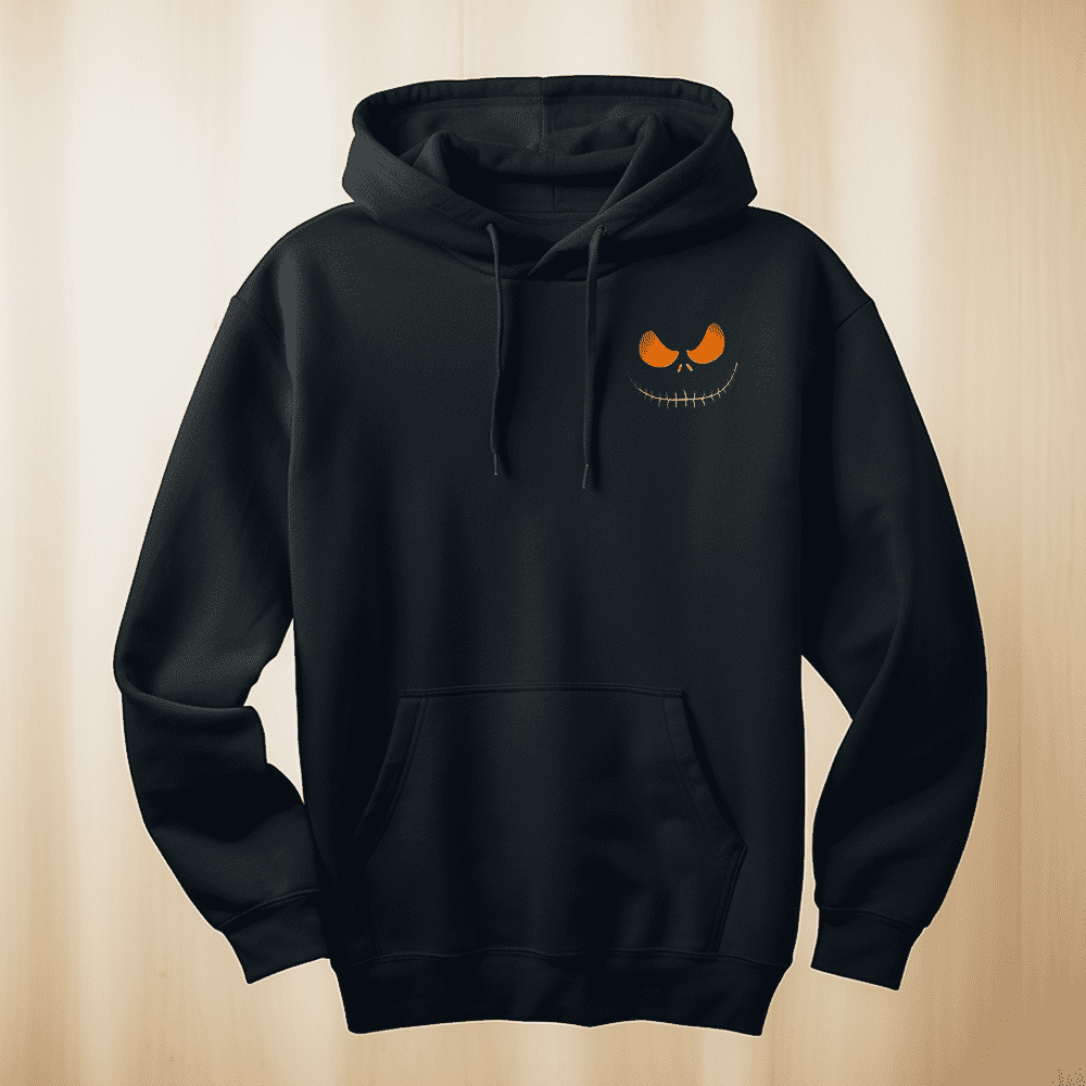 Jack o lantern Dark Smile Men's Plus Size Hoodie