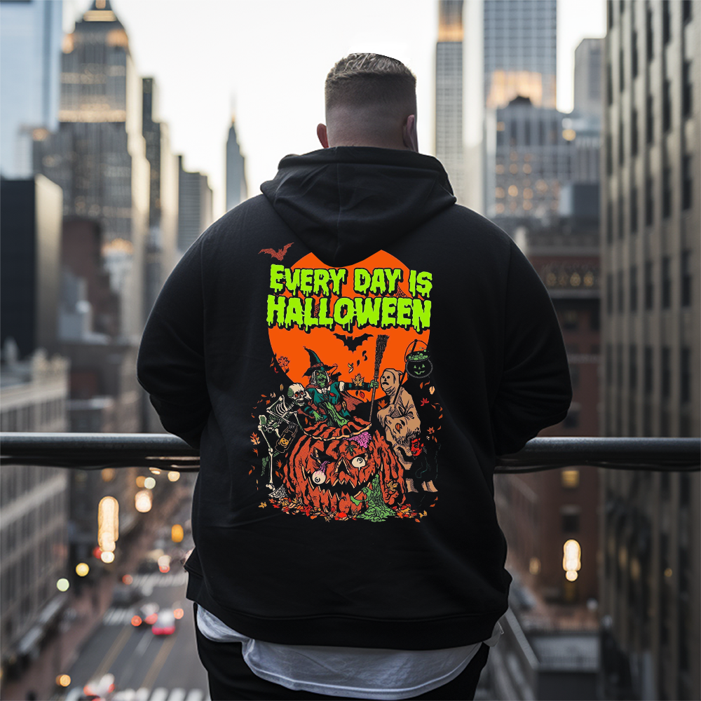 Every Day Is Halloween Men s Plus Size Hoodie