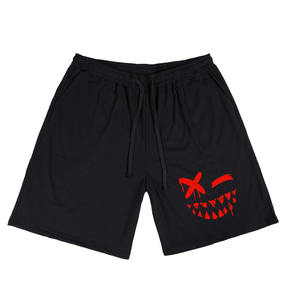 Evil Smile  Print Plus Size Shorts