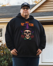 Men's happy halloween Plus Size Hoodie