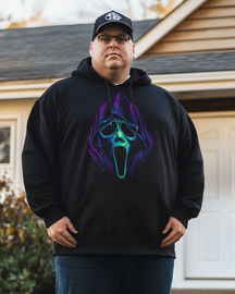 Men's killer ghostface Plus Size Hoodie