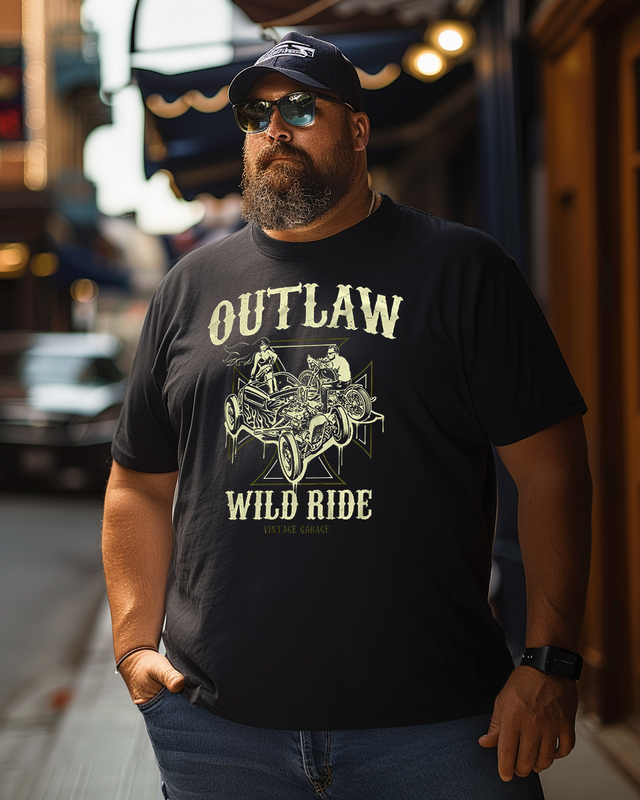 Men's Outlaw Wild Ride Plus Size T-Shirt