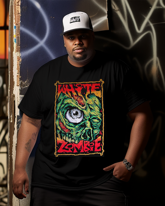 White zombie band Men's Plus Size T-shirt